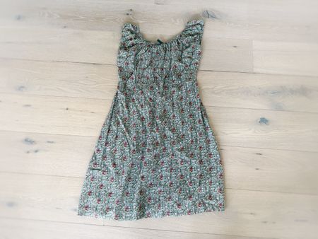 Luftiges Blumenkleid grün, GR. XL