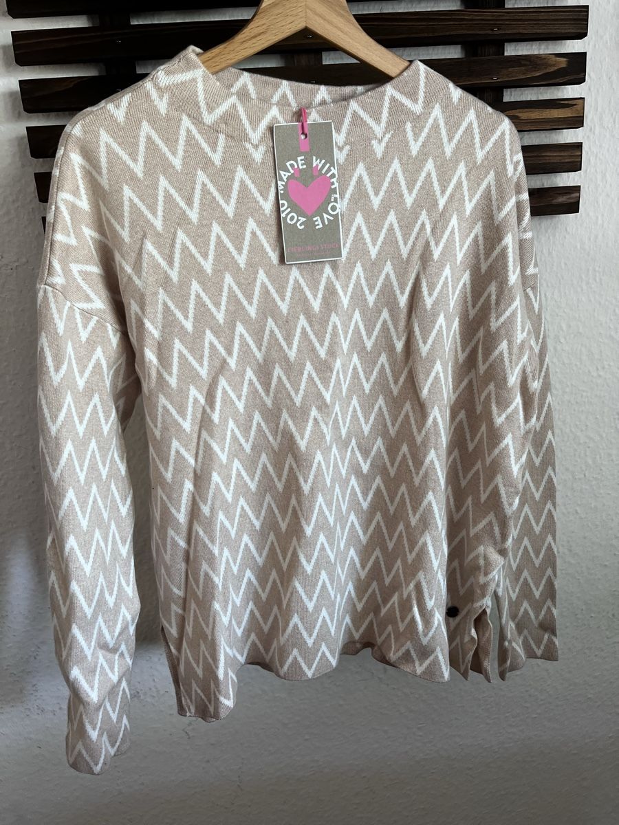 Maglioni & Felpe: Kuscheliger Damen Strickpullover, beige/weiss, Grösse 38, 40 – Nuovo e nell'imballaggio originale da Winterthur venduto da tabita.fehr