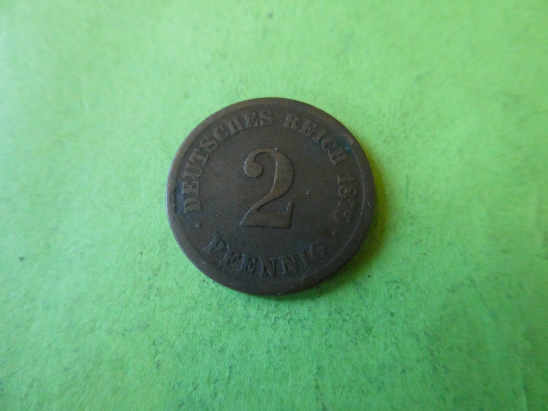 Tutti le monete: Dt. Reich 1875 A, 2 Pfennig – Usato da Hinterforst venduto da Rohusri