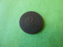 Dt. Reich 1875 A, 2 Pfennig