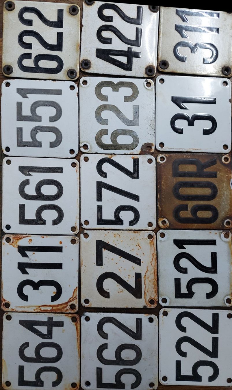 SBB/CFF/FFS Insegne: Eisenbahn Emailschilder Sammlung - 19 Stk. – Usato da Siblingen venduto da rantiques 3