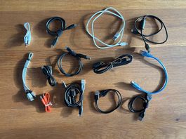 Diverse USB-C und USB-B Kabel