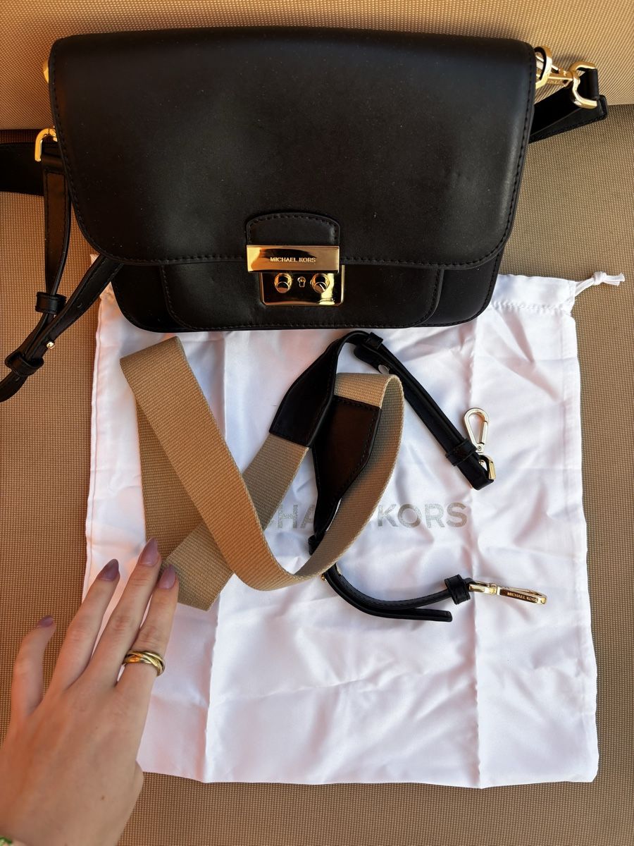 Michael Kors Borse da donna: Michael Kors handbag black leather with dustbag – Usato da Gossau SG venduto da sve_99rn 2