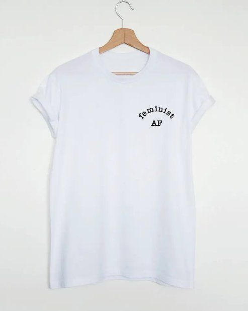 T-shirt: Feminist AF T-Shirt,  Grösse S – Nuovo e nell'imballaggio originale da Biel/Bienne venduto da Dein_Logo_Print