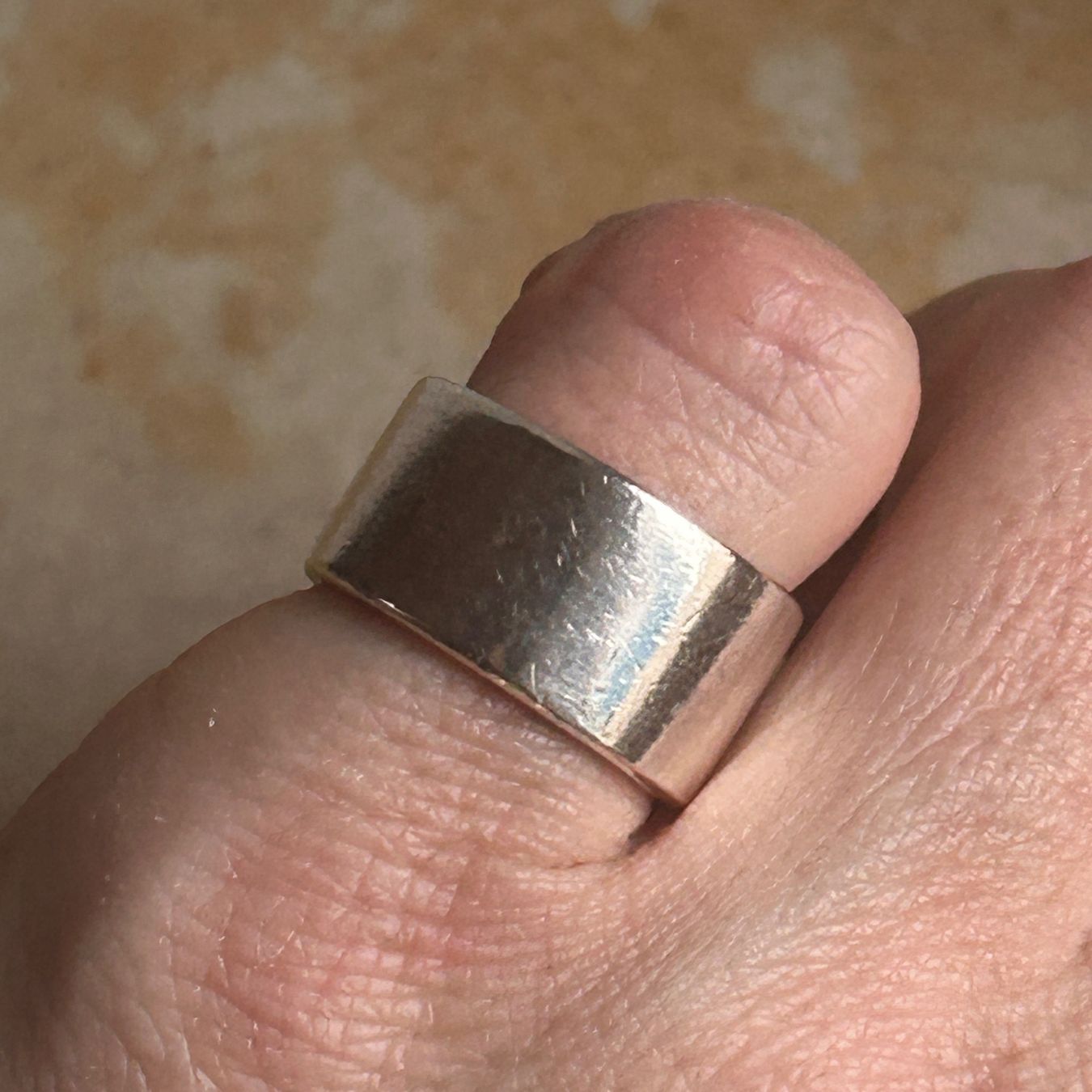 Anelli: Breiter Vintage Silber Ring, TIMELESS (52) – Usato da Basel venduto da bellespirit