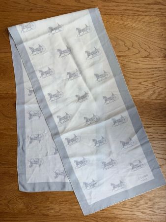 Authentic CÉLINE Paris  Silk Scarf – 29 x 120 cm –