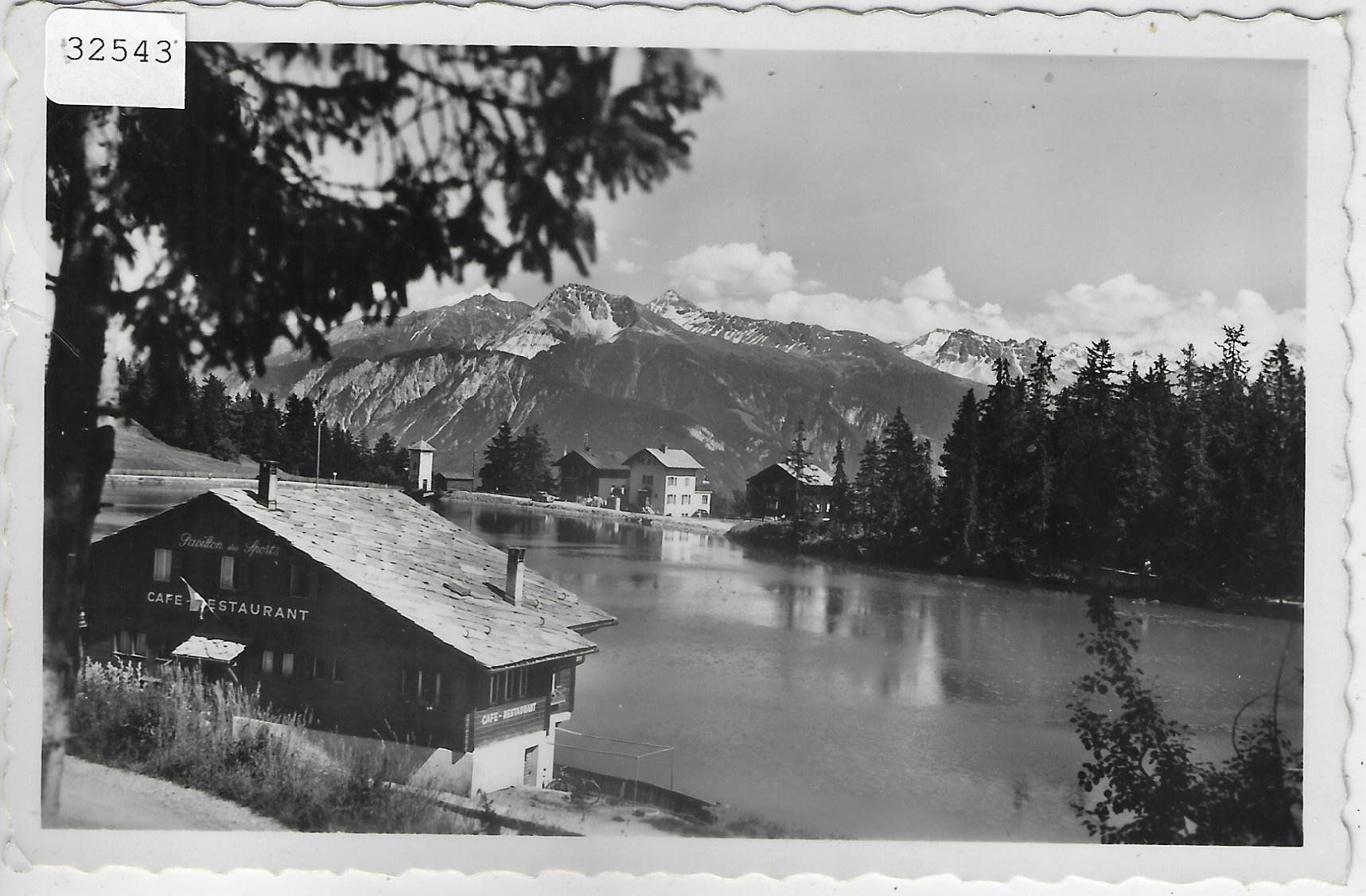 Cartoline postali: Crans s/Sierre - Cafe-Restaurant - Le lac Grenon – Usato da Ettingen venduto da Kartenplanet