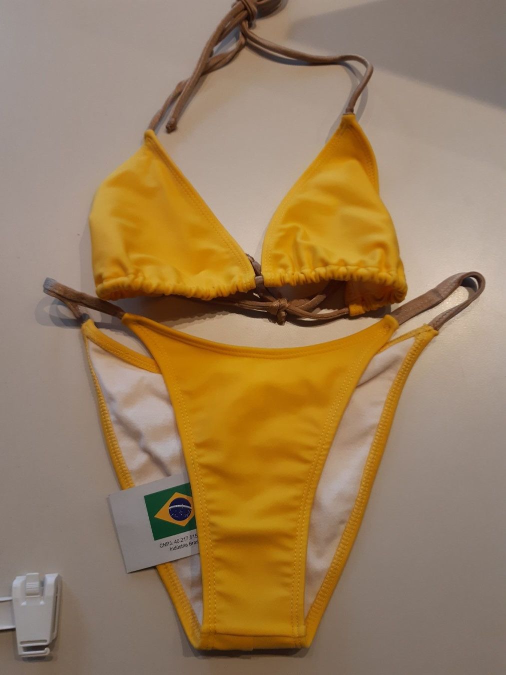 Costumi da bagno & Bikini: Witziger Bikini - S - weiss/gold NEUUU – Nuovo e nell'imballaggio originale da Ibach venduto da fantasyfashion 1