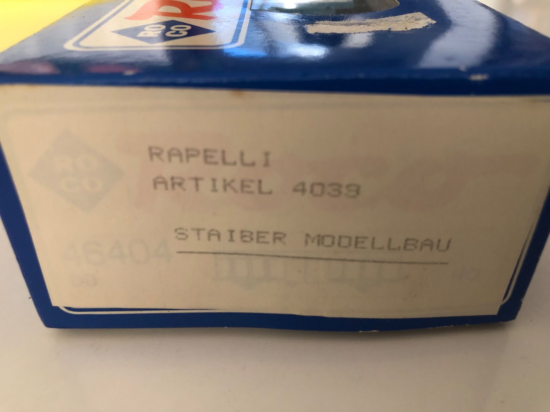 Roco Modellini di ferrovie: Roco 4039 Rapelli NEU – Nuovo e nell'imballaggio originale da Ostermundigen venduto da Garmin03 2