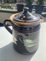 Rustic spring bloom Homberg ceramic jug.Home decor treasure.