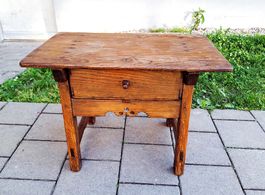 Antik Kein Tisch Couchtisch Nachttisch Kiefernholz 1780er 