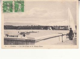 Genève 1909 mit Stabstempel Genève / Ambulant Nr. 5