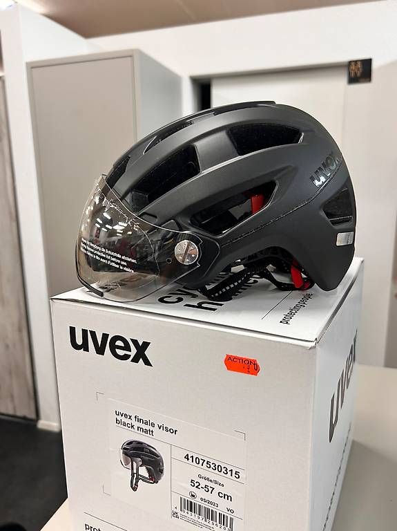 Helme: UVEX finale visor black matt Helm Velohelm – Gebraucht aus Sursee von pilatus.sport 2