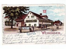 Schweiz, Ansichtskarte, Weiningen 22.9.1902 Erinnerungsstück