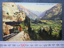 BRÜNIG-BERG-BAHN MEIRINGEN 1922 BELEBT AK BEO BESTOSSEN