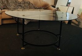 Couchtisch Glas/Metall