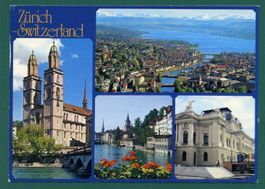 Zürich-Switzerland, 4 Ansichten, 1995, ungelaufen