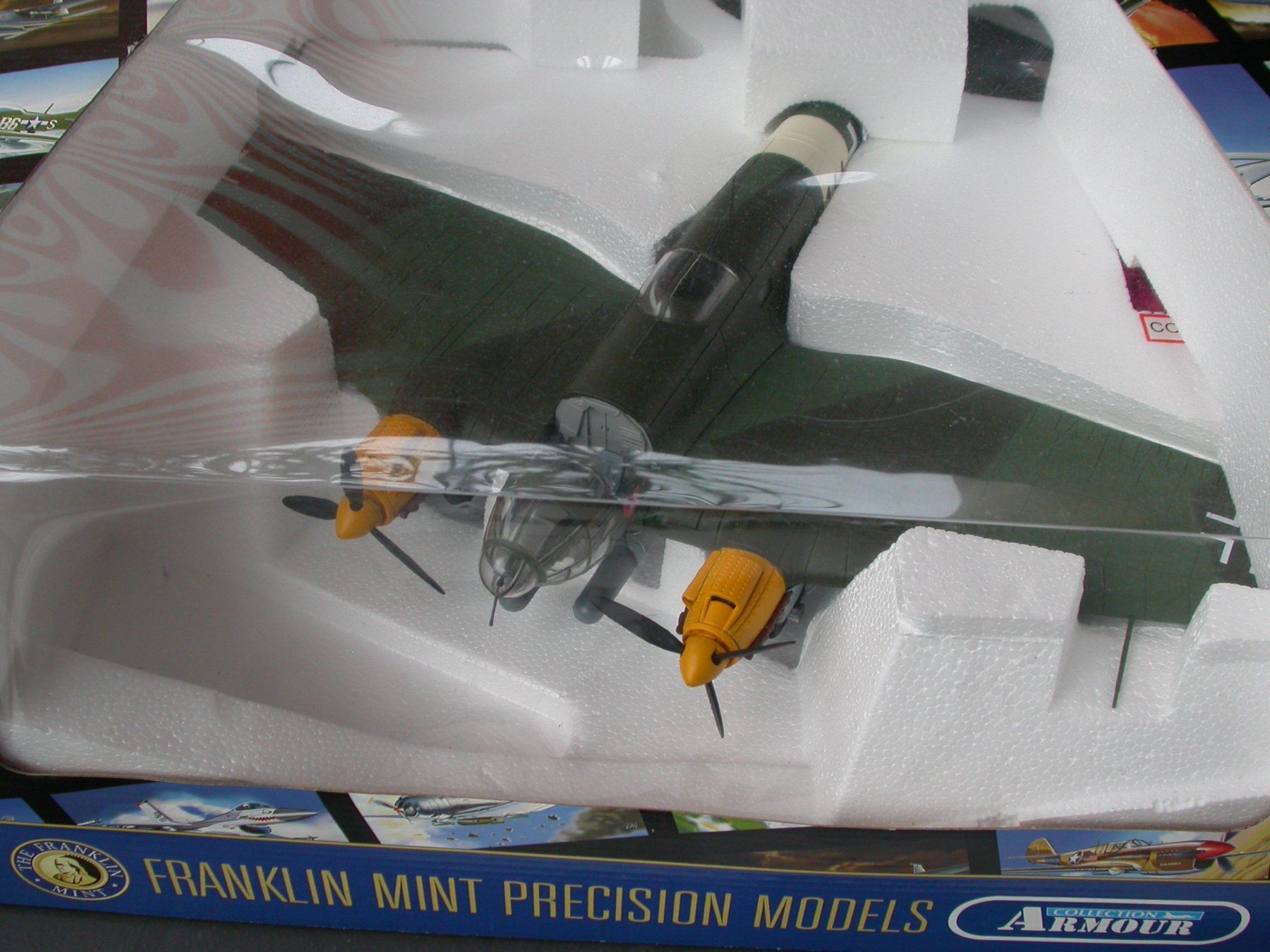 Franklin Mint Kit di modellismo & Modellini statici: He111 Heinkel Metallmodell 1:48 – Nuovo e nell'imballaggio originale da Zürich venduto da Marcel6887