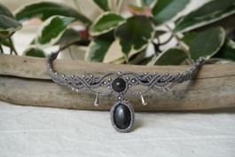 Einzelstück - mirava - Makramee Choker-Halskette