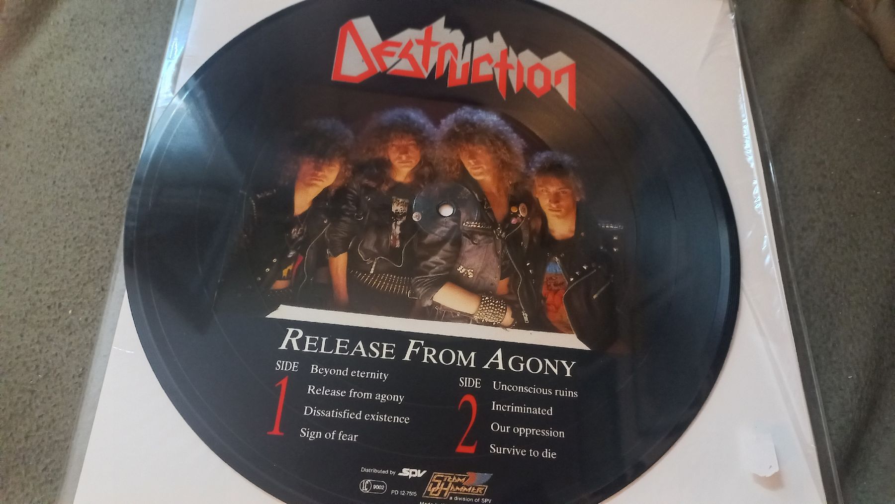 Schallplatten: Destruction - Release From Agony Picture Disc LP Thrash Meta – Gebraucht aus Olten von Donatello1984 1