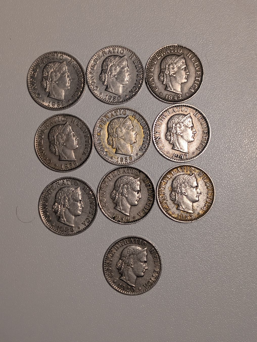 Tutti le monete: Pièces rares de 20 cts – Usato da Orbe venduto da gia_7hv5 1