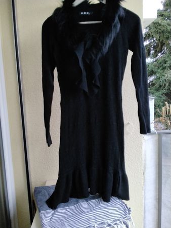 KASCHMIR KLEID SCHWARZ GR. S