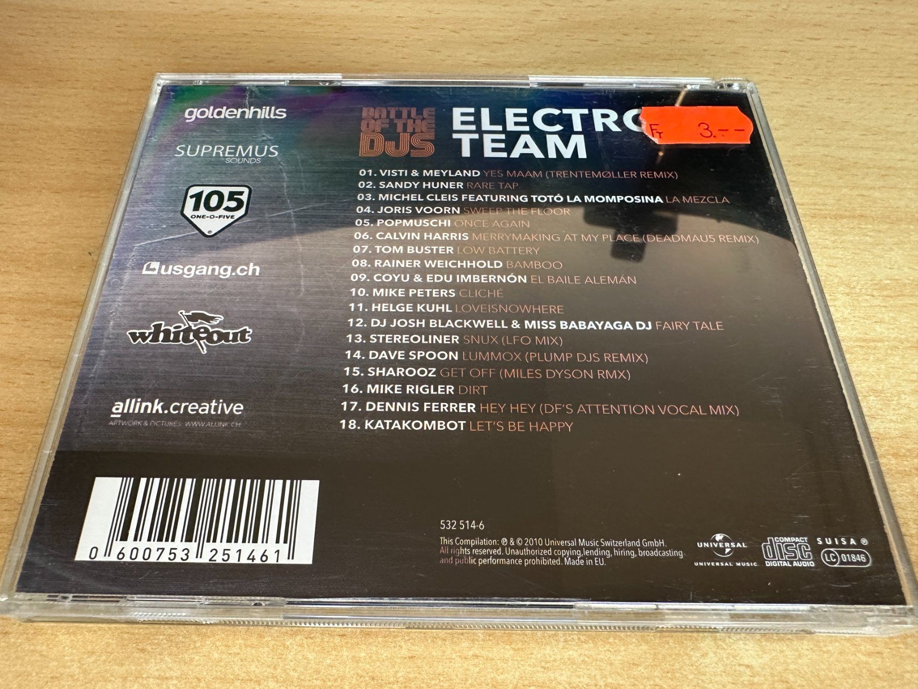 CD: C3 Battle Of The DJS - Electronic Team – Usato da Rikon im Tösstal venduto da Alpenmutz 1