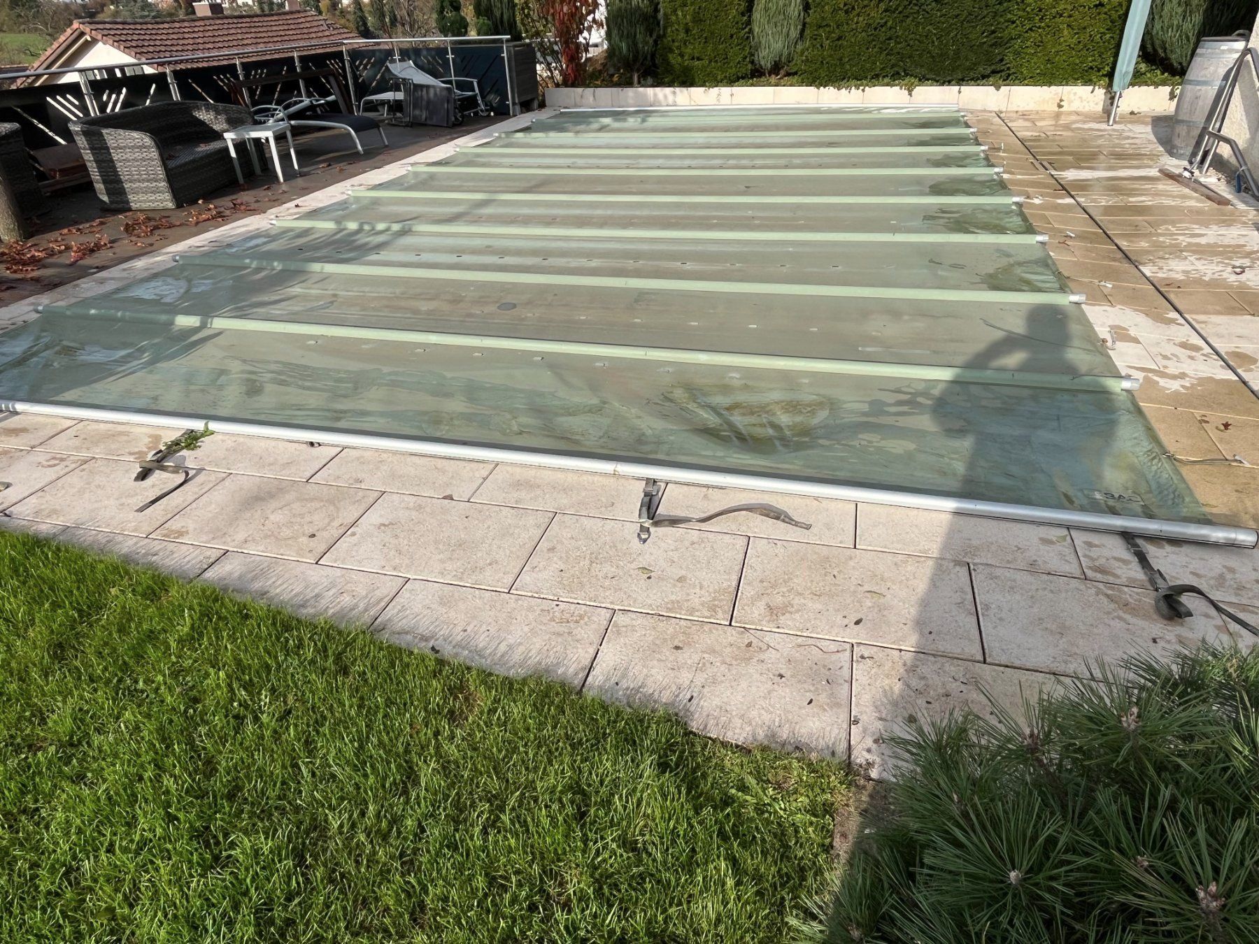 Piscine: Pool Rollabdeckung - Sicherheitsabdeckung – Usato da Ballwil venduto da bohrmeister