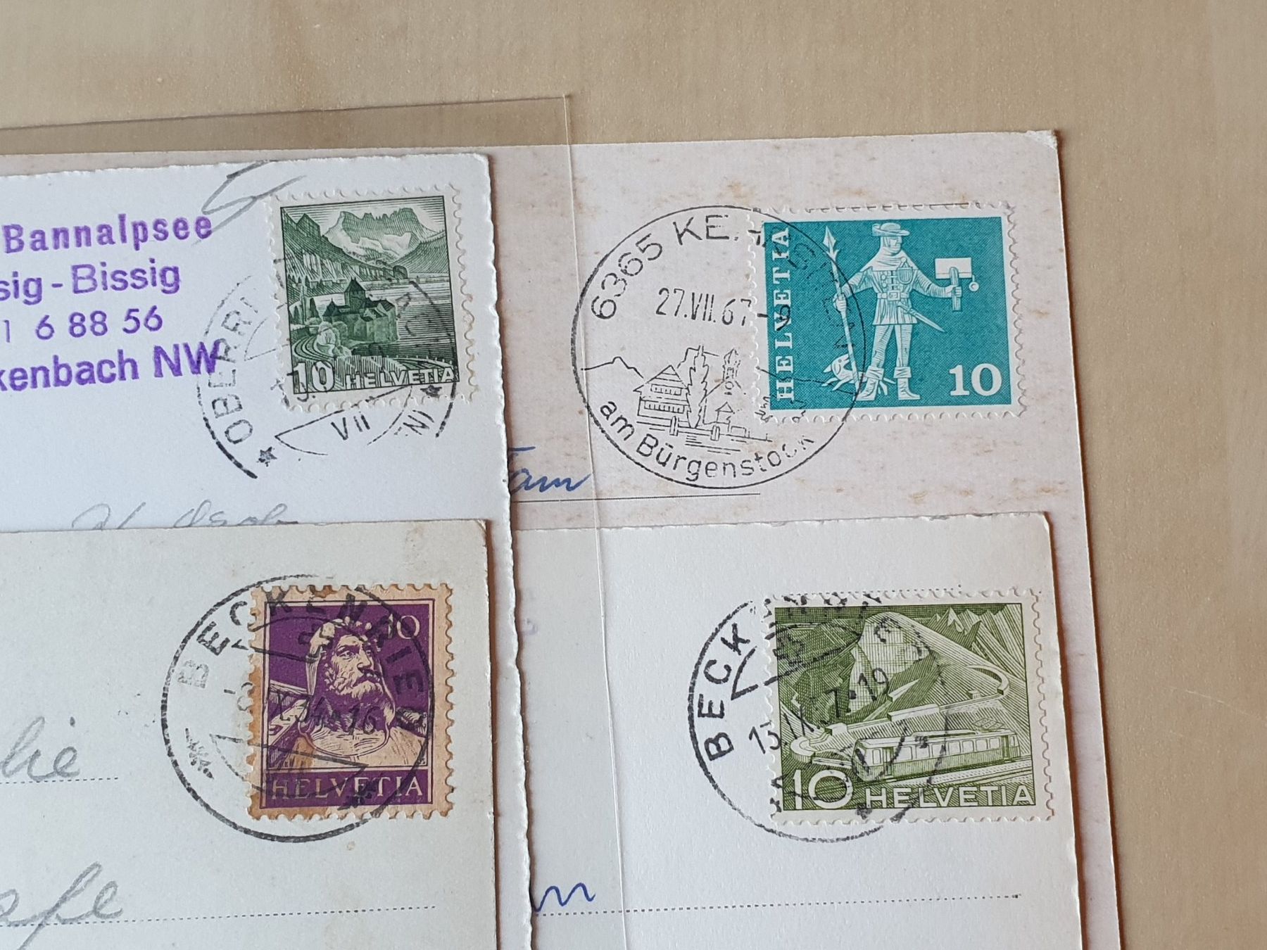 Ansichtskarten: 10 x Karten Nidwalden ab 1934 – Gebraucht aus Stansstad von collectorsshop 7