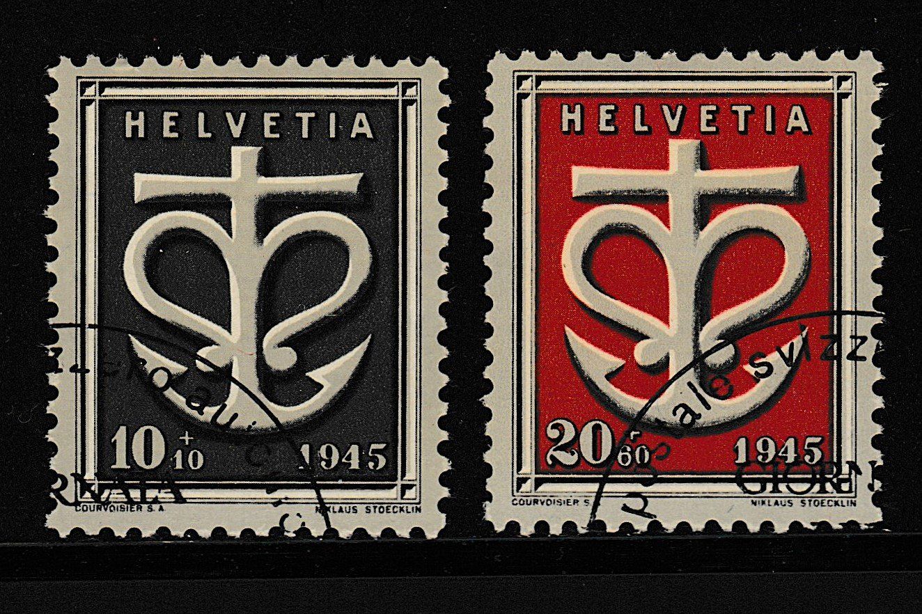 Alle Briefmarken: Kriegsopfer 1945, gestempelt – Gebraucht aus Zug von wathcd35
