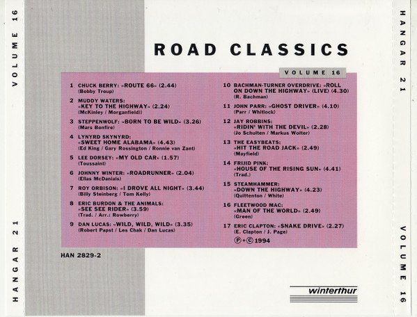 CD: Various – Road Classics Volume 16 - Vergriffen! - b – Usato da Brittnau venduto da Zibu 1