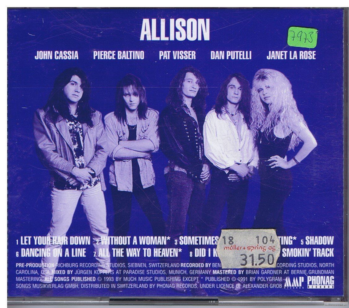 CDs: Allison – One – Gebraucht aus Unterengstringen von Lastchance 1