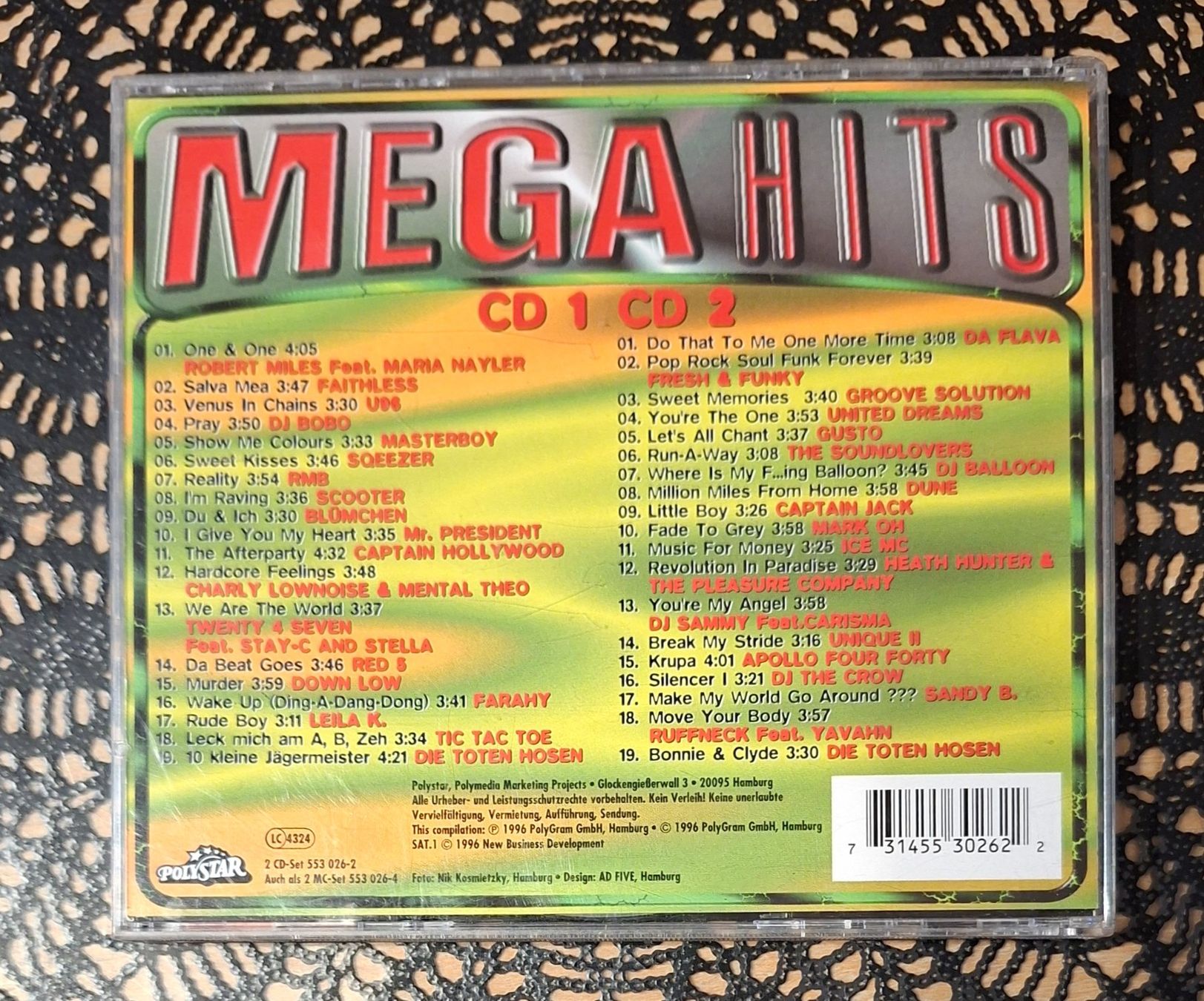 CDs: Mega Hits 96 Die Dritte,2CD Pop Hit Compilation Sampler 1996 – Gebraucht aus Schönenberg TG von breiti12 1
