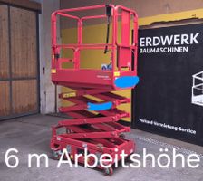 Scherenarbeitsbühne 6m geprüft und einsatzbereit
