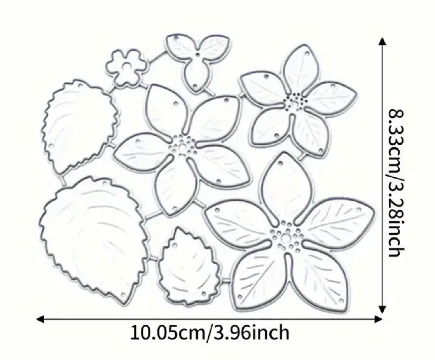 Sciablone: Blüte und Blätter - Stanzschablonen – Nuovo e nell'imballaggio originale da Frenkendorf venduto da jazzplatten 1