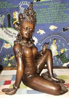 Nepale. Göttin Uma Lady Statue der Berge