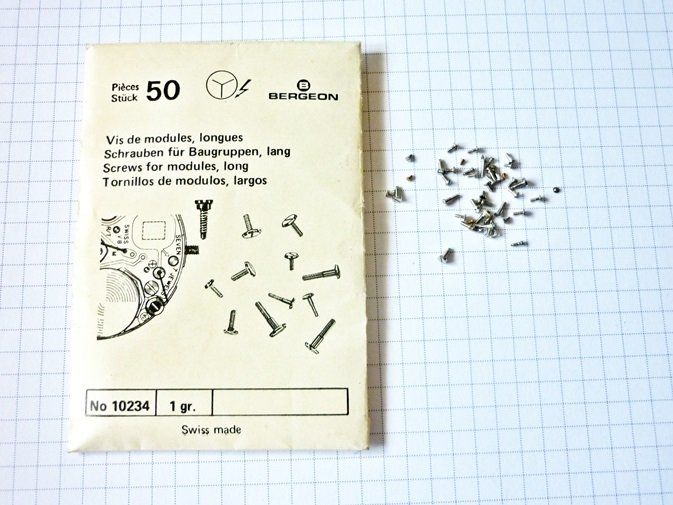 Bergeon Uhren: Bergeon - No 10 234 - Gr. 1 - Schrauben - Vis – Gebraucht aus Adliswil von di_hans