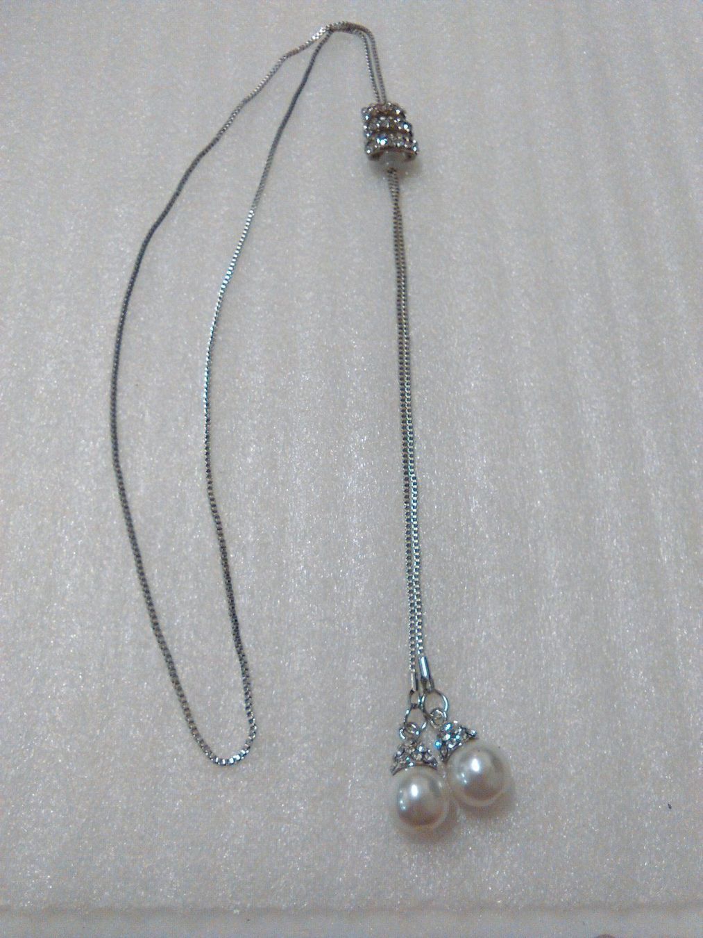 Catenine: kette mit echt swarovzki und perlen – Nuovo (secondo la descrizione) da Basel venduto da bijoutrie_4 2