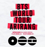 2x BTS Konzert Tickets für München am 12. Juli 2026