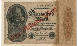 Berlin 1 Mrd. Mark 1922 SS++-VZ Serie 37P