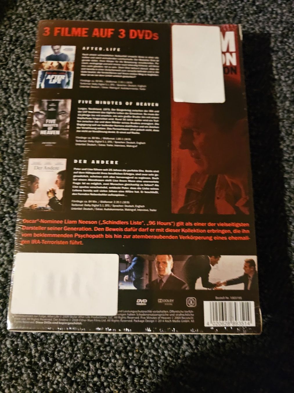 Tutti i DVDs: LIAM NEESON COLLECTION NEUVERPACKT – Nuovo e nell'imballaggio originale da Ruswil venduto da jan_bxl5 1