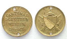 ZÜRICH Kanton Schützenjeton 1850