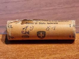 Original Rollen 1 rappen Jahre 1981