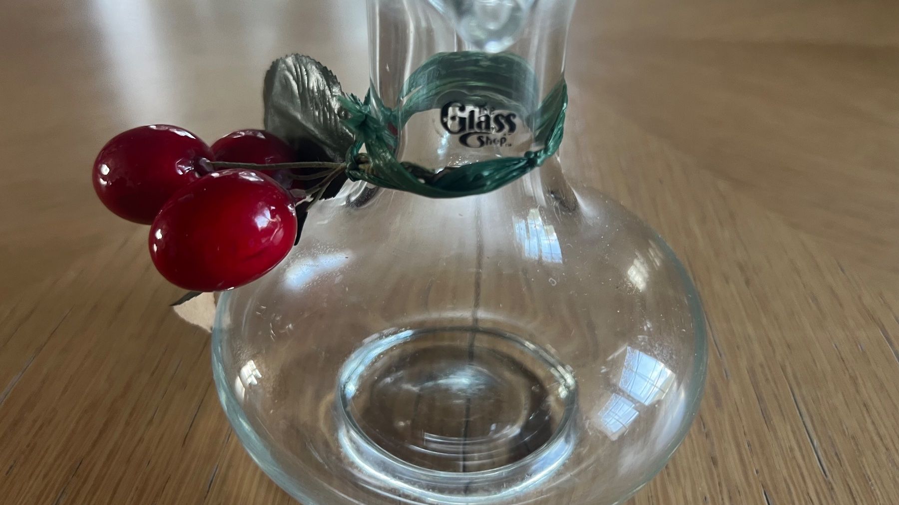 Caraffe: Glaskaraffe mit Kirschen – Usato da Schübelbach venduto da Dolly990_2 2