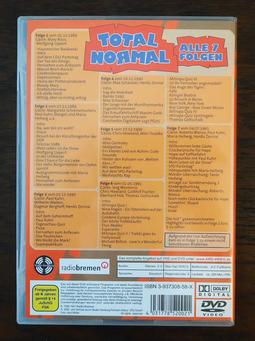 Tutti i DVDs: Hape Kerkeling-Set / 3 Boxen mit 7 DVDs – Usato da Chur venduto da dluli 4