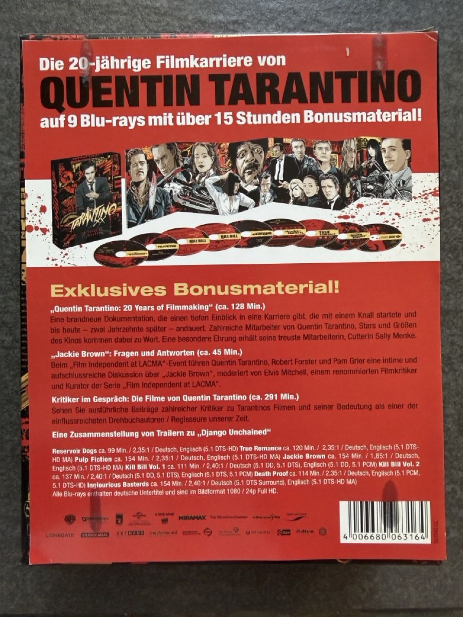 Alle DVDs: Quentin Tarantino XX Blu-ray Box – Gebraucht aus Zürich von cENS0R 2