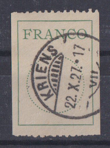 Tutti i francobolli: Francozettel Nr. 2 - Kat. 250.-- – Usato da Eschlikon TG venduto da PhilCon