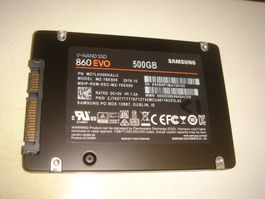 1 stück 500gb ssd. Samsung 860 EVO. Getestet. Siehe Details