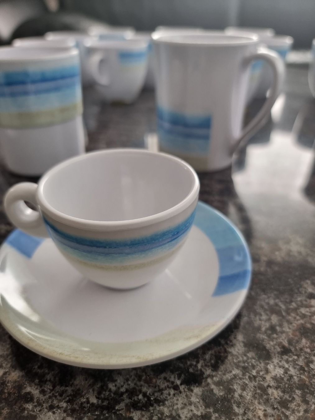 Set di piatti: Tassli-Set, Kaffeegedeck, Sommerdesign,  neu – Nuovo (secondo la descrizione) da Wila venduto da Datalog 2