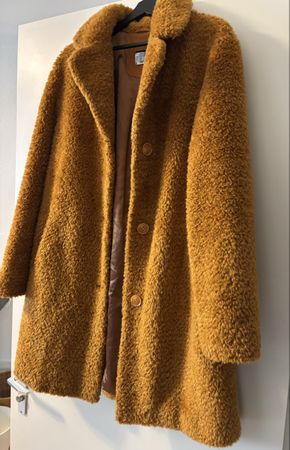 Teddy Damenmantel Blümlein & Lange – Gr. 36 – Farbe Cognac